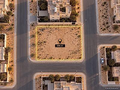 998 SQM Corner Villa Plot | Al Themaid
