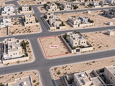 998 SQM Corner Villa Plot | Al Themaid