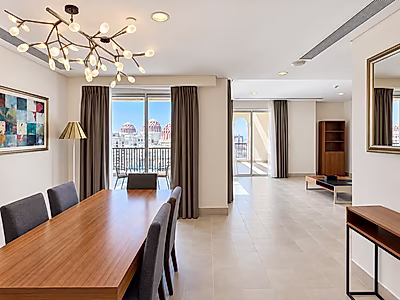 FURNISHED 3-BEDROOM+MAIDS  | BILLS IN | SEA VIEW | BALCONIES | PEARL
