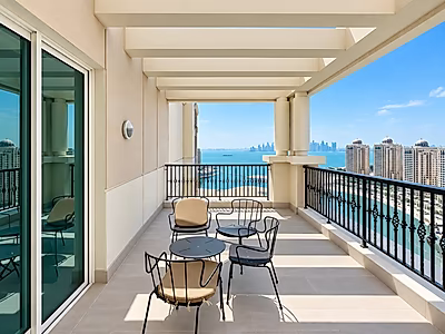 FURNISHED 3-BEDROOM+MAIDS  | BILLS IN | SEA VIEW | BALCONIES | PEARL