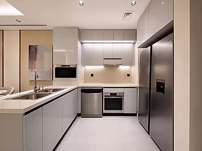 شقة مفروشة بالكامل من غرفتي نوم مع شرفة في لوسيل