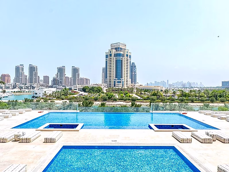سكن فاخر | شقة مفروشة غرفتان نوم + غرفة خادمة في لوسيل مارينا - Photo 9