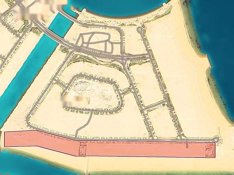 Ultra Premium Private  Beach Villa Plot in Qetaifan Island - Photo 2