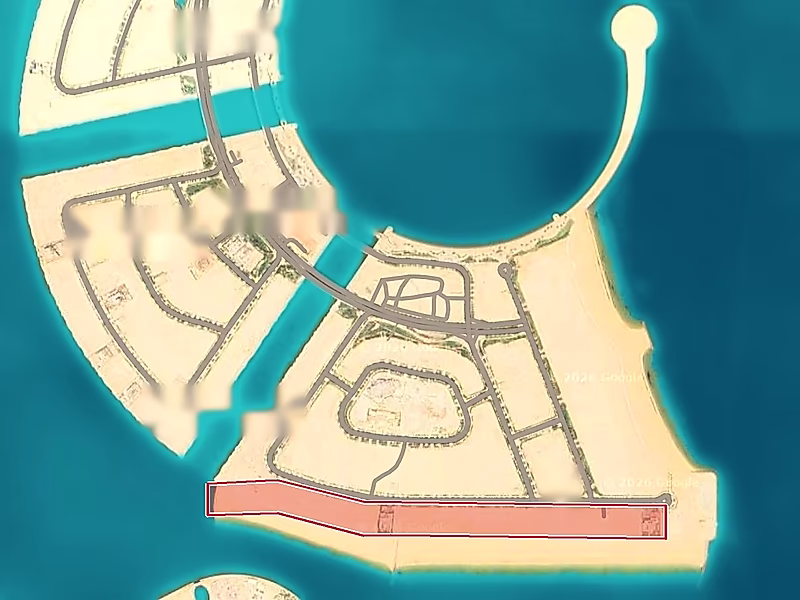 Ultra Premium Private  Beach Villa Plot in Qetaifan Island - Photo 3
