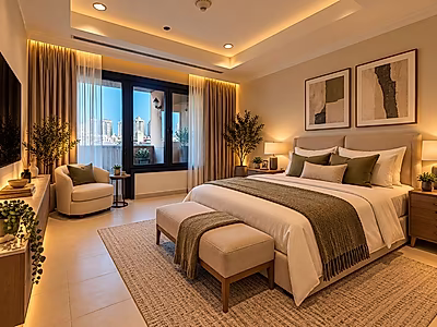 HOT DEAL 3BEDROOMS + MAID MARINA VIEW PORTO ARABIA