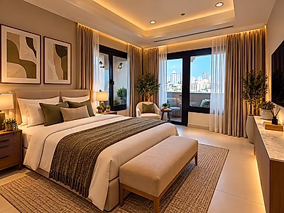 HOT DEAL 3BEDROOMS + MAID MARINA VIEW PORTO ARABIA