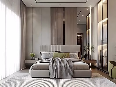 منزل أنيق بثلاث غرف نوم مع تصميم مفتوح