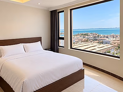 FURNISHED STUDIO HIGH FLOOR WITH MARINA VIEW | THE PEARL