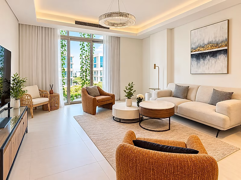 Furnished 1Bhk | Sea & Lusail Marina Views | Gewan Island - Photo 1