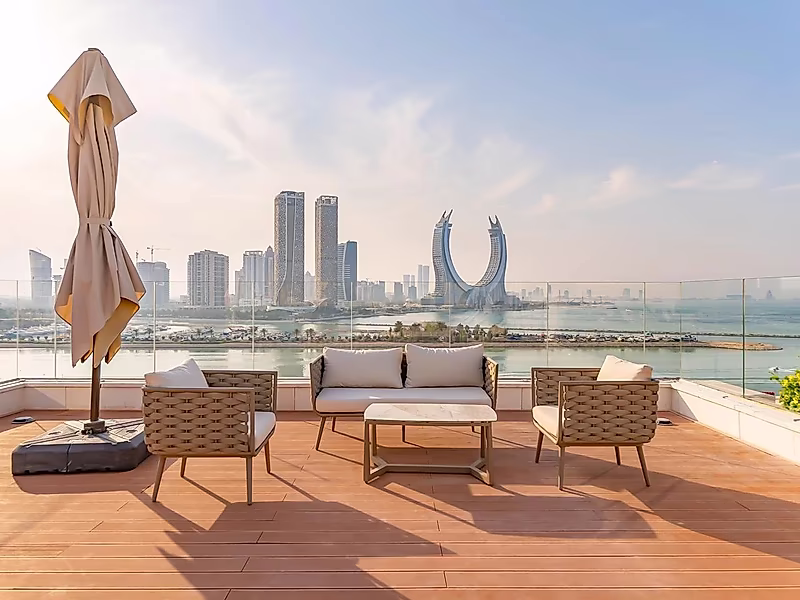 Furnished 1Bhk | Sea & Lusail Marina Views | Gewan Island - Photo 10