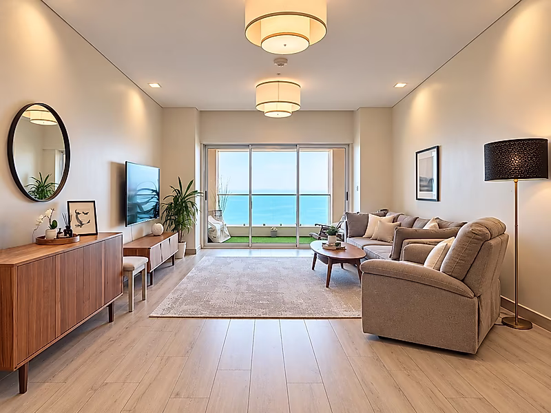 Spacious 1-Bedroom with Full Sea Views | Al Mutahidah - Photo 1