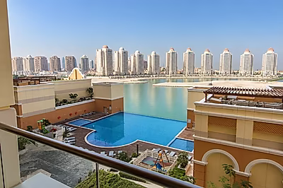 FURNISHED 1BED | SEA VIEW | POOL & GYM | BEACH ACCESS | THE PEARL