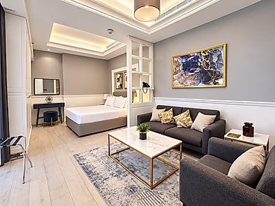 VIBRANT STUDIO WITH CONTEMPORARY ELEGANCE