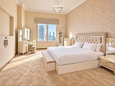 Luxury Living in Porto Arabia | 3BR with Balcony Views - Photo 3