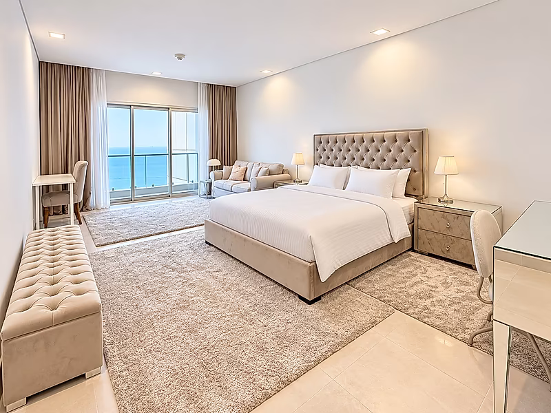 Luxury Fully Furnished 1BHK | Full Sea View in Viva Bahriya - Photo 2