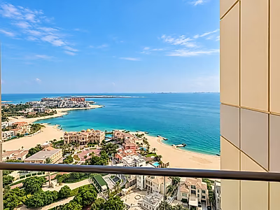 Luxury Fully Furnished 1BHK | Full Sea View in Viva Bahriya