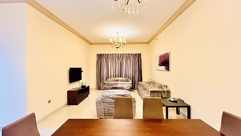 شرفة كبيرة | بنتهاوس مفروش غرفتين نوم | السد - Photo 9