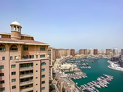 بنتهاوس معاصر مفروش 4 غرف نوم + خادمة في بورتو أرابيا | اللؤلؤة - قطر