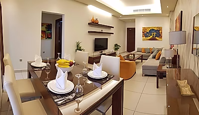 شَقَّة مُفْرَشَة كَامِلًا غُرْفَتَيْ نَوْم فِي أُم غُوَيْلِينَة