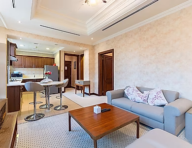 غرفة نوم واحدة فاخرة مفروشة بالكامل جميع الفواتير مشمولة