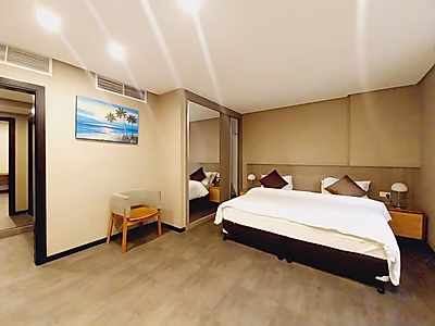 غرفتي نوم مريحة مفروشة بالكامل || شامل الفواتير || المنصورة