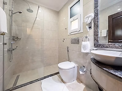 شقة مخدومة مؤثثة بالكامل من غرفة نوم واحدة في المطار القديم