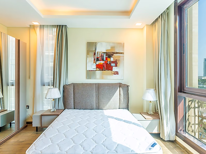 شقة فاخرة من غرفة نوم واحدة في منطقة جاردينو، ذا بيرل - Photo 17