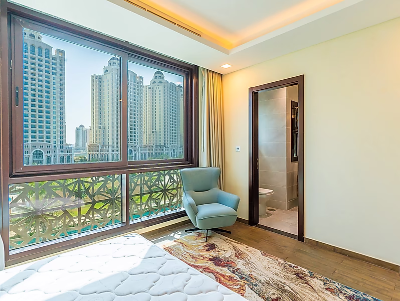 شقة فاخرة من غرفة نوم واحدة في منطقة جاردينو، ذا بيرل - Photo 21