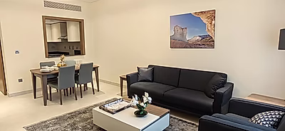 شقة مفروشة غرفتين وصالة + غرفة خادمة | الوعب