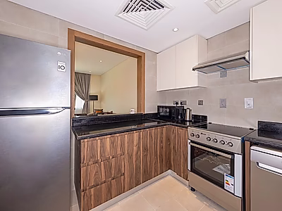 شقة مفروشة غرفتين وصالة + غرفة خادمة | الوعب