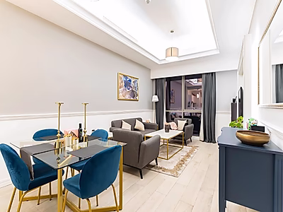 راحة معيشية حديثة في قلب السد – شقة غرفة وصالة في برج بن الشيخ