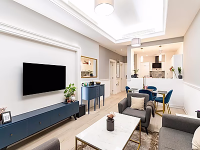 راحة معيشية حديثة في قلب السد – شقة غرفة وصالة في برج بن الشيخ