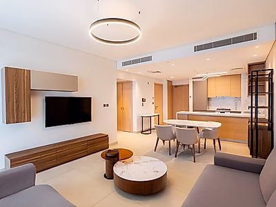 شقة فاخرة مفروشة بالكامل بغرفة نوم واحدة للإيجار في لوسيل مارينا