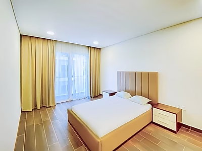 شقة واسعة بغرفة نوم واحدة | شرفتان | مؤجرة | سند ملكية