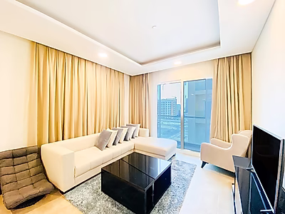 شقة واسعة بغرفة نوم واحدة | شرفتان | مؤجرة | سند ملكية