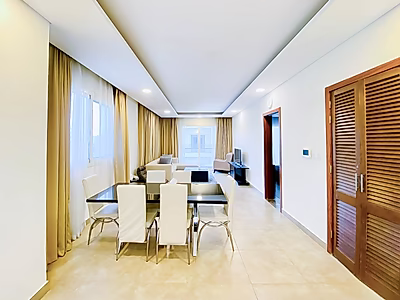 شقة واسعة بغرفة نوم واحدة | شرفتان | مؤجرة | سند ملكية