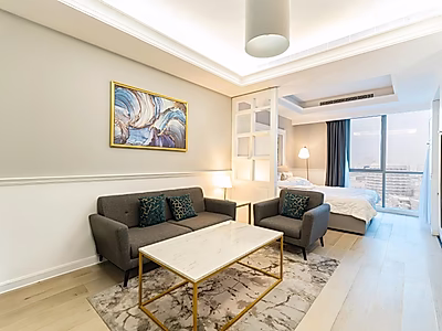 اكتشف الأناقة الحضرية في برج بن الشيخ – وحدة استوديو