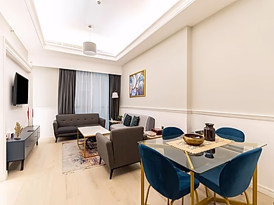 الأناقة والراحة: شقة بغرفة نوم واحدة في برج بن الشيخ