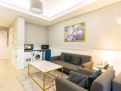 الراحة العصرية في قلب السد: شقة بغرفة نوم واحدة في برج بن الشيخ