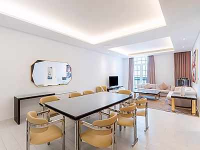 الفواتير مشمولة! | شقة مفروشة بغرفتي نوم | ذا بيرل