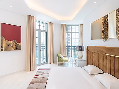 الفواتير مشمولة! | شقة مفروشة بغرفتي نوم | ذا بيرل