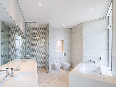 الفواتير مشمولة! | شقة مفروشة بغرفتي نوم | ذا بيرل