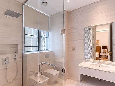 الفواتير مشمولة! | شقة مفروشة بغرفتي نوم | ذا بيرل