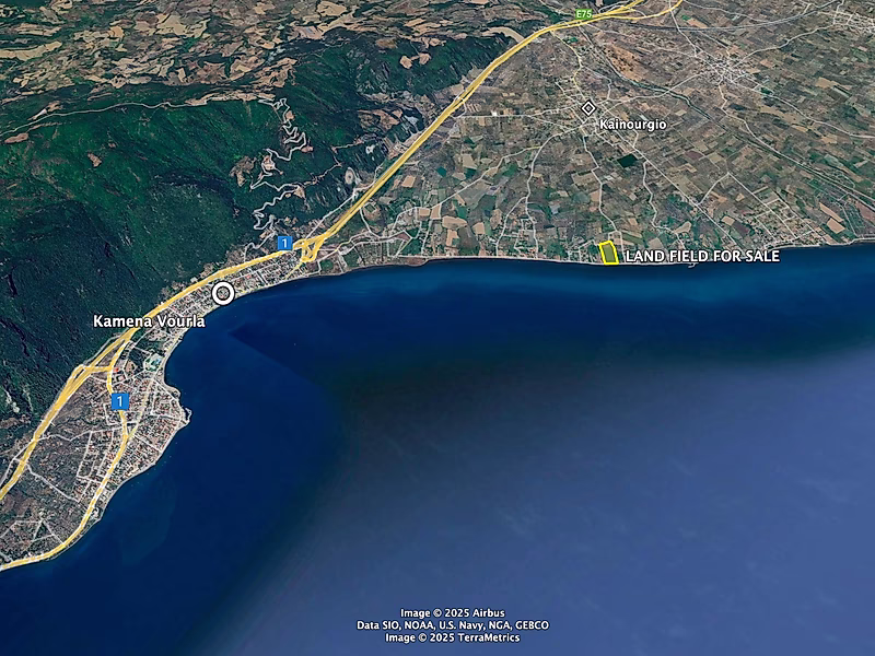 أرض على شاطئ البحر للبيع - كامينا فورلا، اليونان | موقع مثالي لتطوير منتجع أو فندق - Photo 4