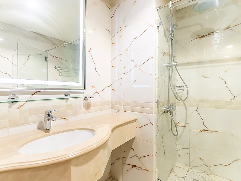 شقة مفروشة بغرفة نوم واحدة | مع حديقة خلفية | لوسيل - Photo 12