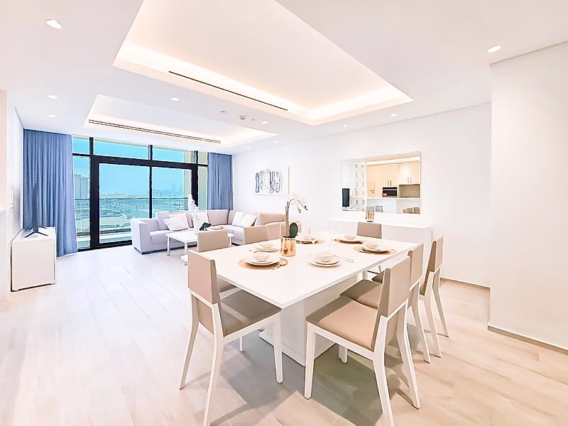 إطلالة بحرية | شقة مفروشة من غرفتين نوم | لوسيل - Photo 2