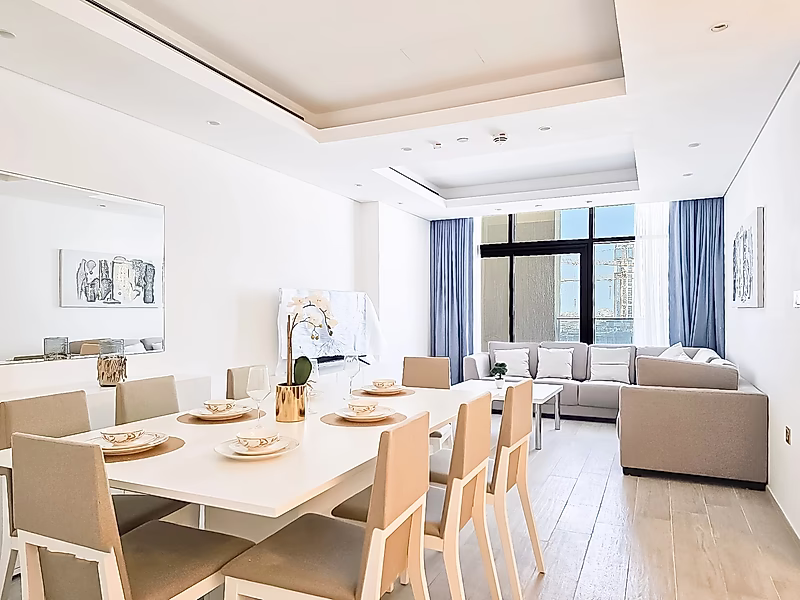 إطلالة بحرية | شقة مفروشة من غرفتين نوم | لوسيل - Photo 4