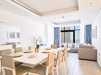 إطلالة بحرية | شقة مفروشة من غرفتين نوم | لوسيل