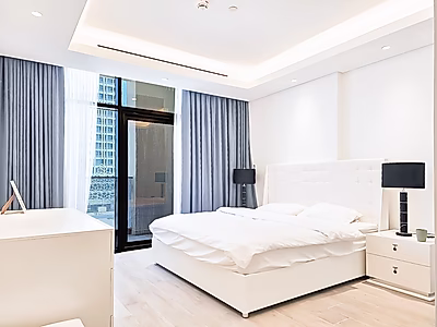 إطلالة بحرية | شقة مفروشة من غرفتين نوم | لوسيل