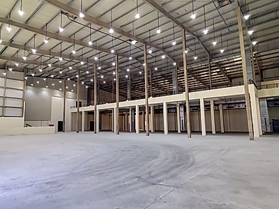 B+G+M | مستودع أغذية | تخزين بارد | صالة عرض | مكاتب | غرف